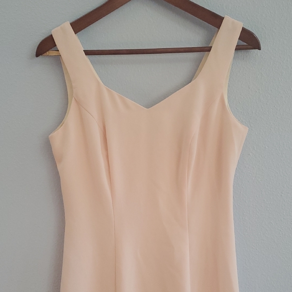 CDC Soft Peach Sweetheart Sheath Dress